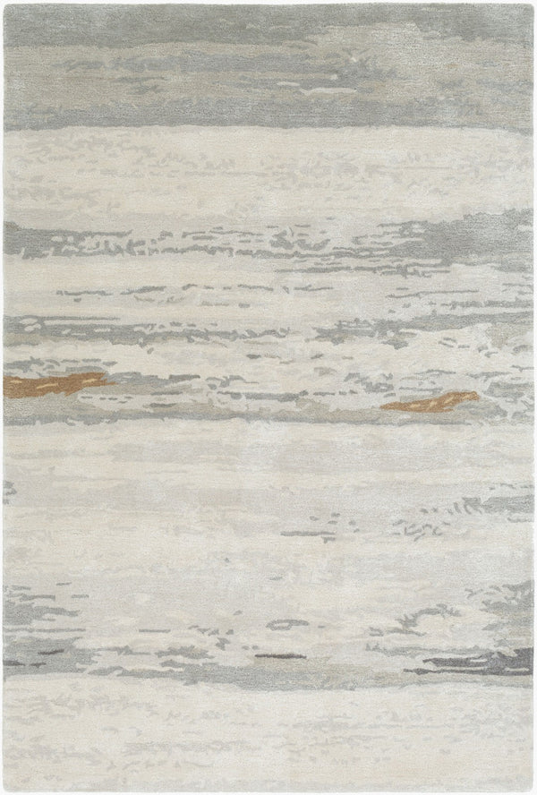 Surya Kavita 2' X 3' Hand-tufted Rug - Luxurious Viscose & Wool Blend With Stunning Sheen For Modern Homes Light Gray Viscose,Wool Kvt2303-23