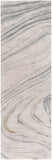 Kavita KVT-2304 3' x 10' Runner Handmade Rug KVT2304-310  Light Gray, Gray, Charcoal, Medium Gray, Mustard Surya
