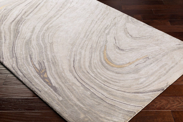 Surya Kavita 2' X 3' Hand-tufted Rug - Luxurious Viscose & Wool Blend With Stunning Sheen For Modern Homes Light Gray Viscose,Wool Kvt2304-23