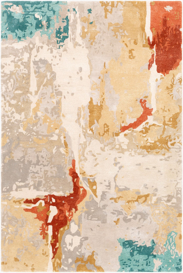 Surya Kavita 2' X 3' Hand-tufted Rug - Luxurious Viscose & Wool Blend With Stunning Sheen For Modern Homes Rust Viscose,Wool Kvt2305-23