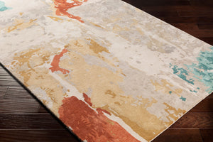 Surya Kavita 2' X 3' Hand-tufted Rug - Luxurious Viscose & Wool Blend With Stunning Sheen For Modern Homes Rust Viscose,Wool Kvt2305-23