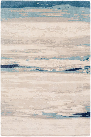 Kavita KVT-2306 12' x 18' Handmade Rug KVT2306-1218  Light Gray, Oatmeal, Gray, Ink Blue, Ice Blue Surya