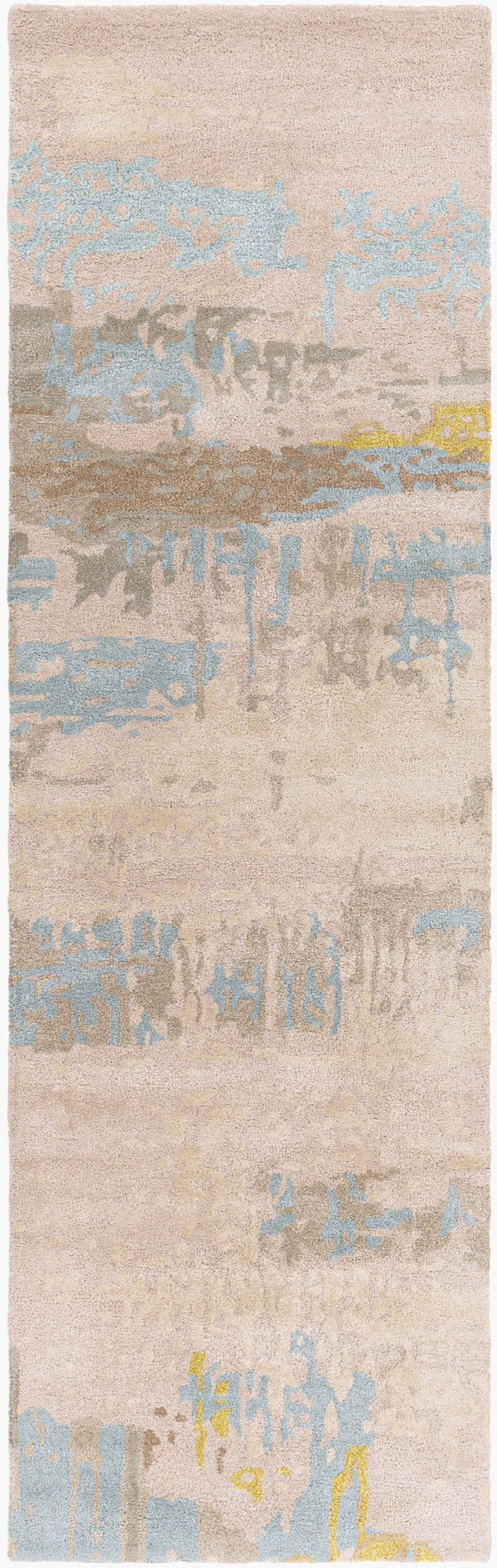 Surya Kavita Hand Tufted Wool Viscose Area Rug Lustrous Pile for Living or Dining Rooms 2'6" x 8' Runner KVT2307-268