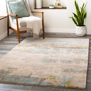Surya Kavita Hand Tufted Wool Viscose Area Rug Lustrous Pile for Living or Dining Rooms 12' x 15' Rectangle KVT2307-1215