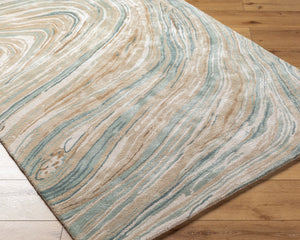 Surya Kavita 2' X 3' Hand-tufted Rug - Luxurious Viscose & Wool Blend With Stunning Sheen For Modern Homes Tan Viscose,Wool Kvt2309-23