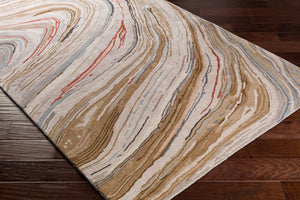 Surya Kavita 2' X 3' Hand-tufted Rug - Luxurious Viscose & Wool Blend With Stunning Sheen For Modern Homes Dark Brown Viscose,Wool Kvt2310-23