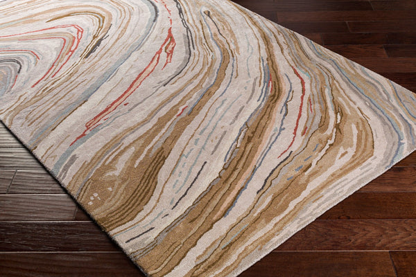 Surya Kavita 2' X 3' Hand-tufted Rug - Luxurious Viscose & Wool Blend With Stunning Sheen For Modern Homes Dark Brown Viscose,Wool Kvt2310-23