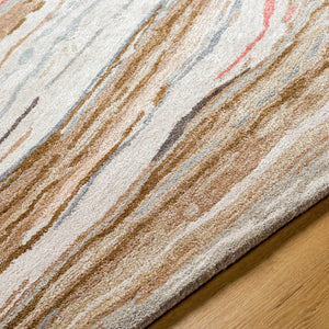 Surya Kavita 2' X 3' Hand-tufted Rug - Luxurious Viscose & Wool Blend With Stunning Sheen For Modern Homes Dark Brown Viscose,Wool Kvt2310-23