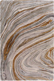 Kavita KVT-2311 12' x 18' Handmade Rug KVT2311-1218  Charcoal, Dark Brown, Camel, Gray, Light Gray, Tan Surya
