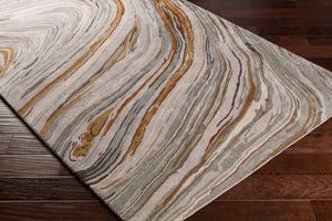 Surya Kavita 2' X 3' Hand-tufted Rug - Luxurious Viscose & Wool Blend With Stunning Sheen For Modern Homes Charcoal Viscose,Wool Kvt2311-23