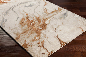 Surya Kavita 2' X 3' Hand-tufted Rug - Luxurious Viscose & Wool Blend With Stunning Sheen For Modern Homes Dark Brown Viscose,Wool Kvt2313-23