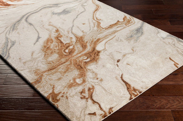 Surya Kavita 2' X 3' Hand-tufted Rug - Luxurious Viscose & Wool Blend With Stunning Sheen For Modern Homes Dark Brown Viscose,Wool Kvt2313-23