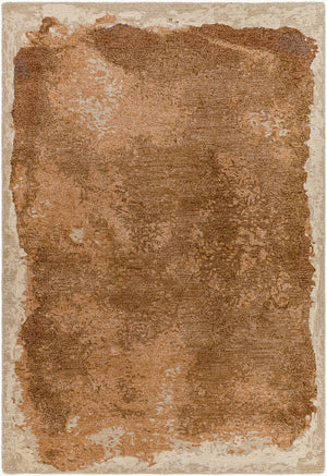 Surya Kavita 2' X 3' Hand-tufted Rug - Luxurious Viscose & Wool Blend With Stunning Sheen For Modern Homes Burnt Sienna Wool,Viscose Kvt2321-23