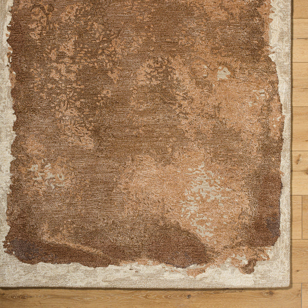 Kavita KVT-2321 8' x 8' Round Handmade Rug KVT2321-8RD  Walnut, Prairie Dust, Sand, Khaki, Sepia, Ash, Camel Surya