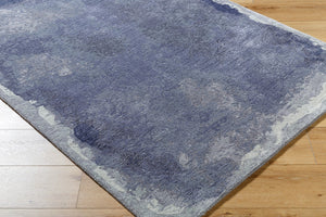 Surya Kavita 2' X 3' Hand-tufted Rug - Luxurious Viscose & Wool Blend With Stunning Sheen For Modern Homes Indigo Wool,Viscose Kvt2322-23