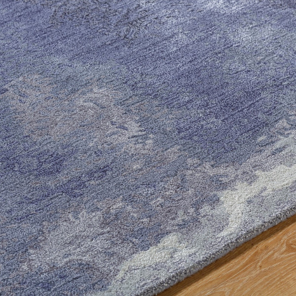 Surya Kavita 2' X 3' Hand-tufted Rug - Luxurious Viscose & Wool Blend With Stunning Sheen For Modern Homes Indigo Wool,Viscose Kvt2322-23