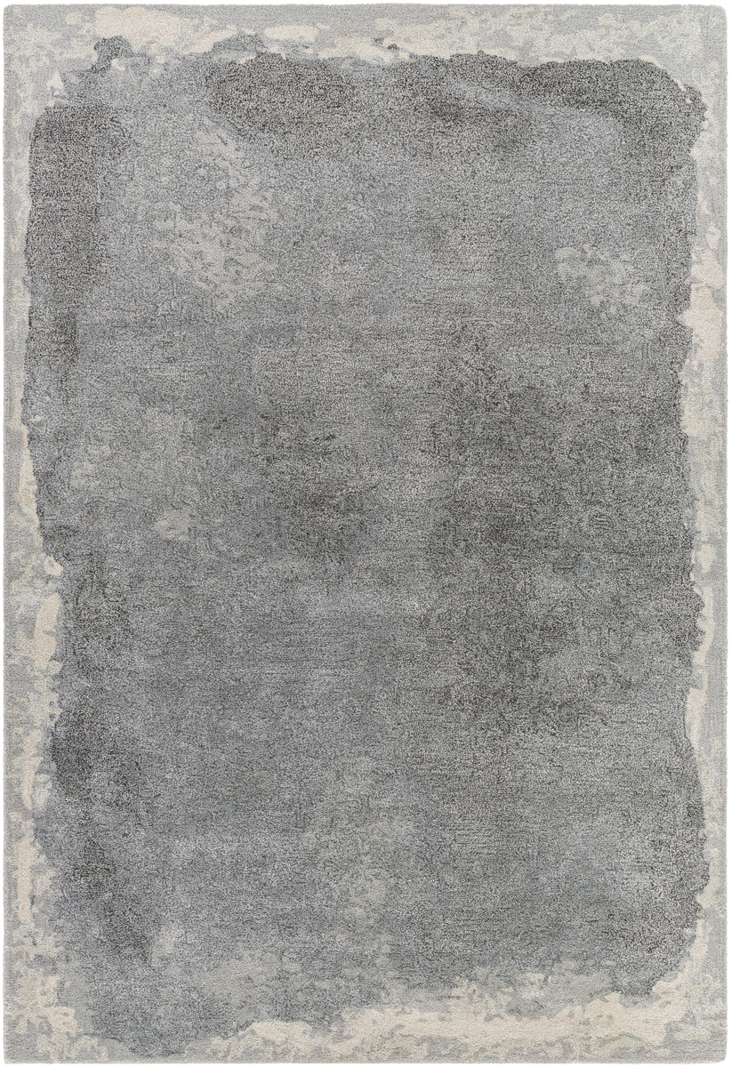 Kavita KVT-2323 8' x 8' Round Handmade Rug KVT2323-8RD  Grey, Sage, Metallic - Silver, Ash, Nickel Surya