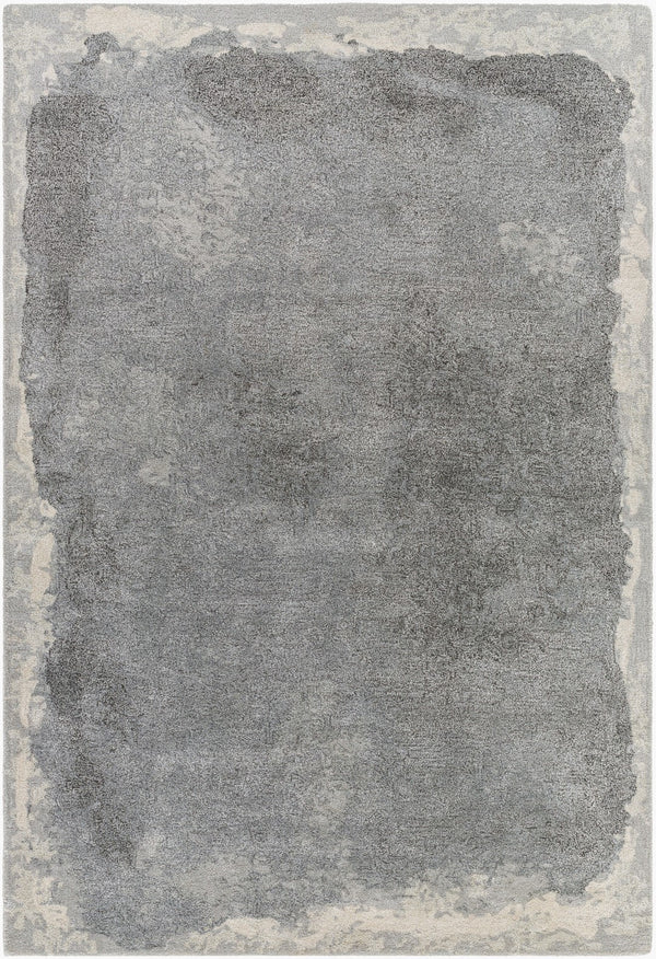 Surya Kavita 2' X 3' Hand-tufted Rug - Luxurious Viscose & Wool Blend With Stunning Sheen For Modern Homes Slate Gray Wool,Viscose Kvt2323-23