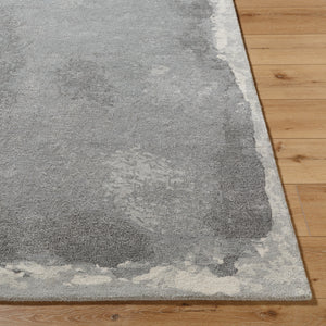 Kavita KVT-2323 8' x 8' Round Handmade Rug KVT2323-8RD  Grey, Sage, Metallic - Silver, Ash, Nickel Surya