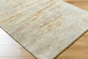 Kavita KVT-2324 8' x 8' Round Handmade Rug KVT2324-8RD  Khaki, Prairie Dust, Ash, Sand Surya