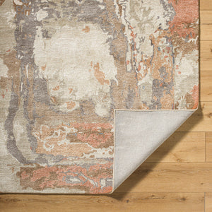 Kavita KVT-2326 8' x 8' Round Handmade Rug KVT2326-8RD  Prairie Dust, Warm Grey, Walnut, Clay, Army Green Surya