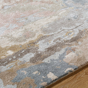 Surya Kavita 2' X 3' Hand-tufted Rug - Luxurious Viscose & Wool Blend With Stunning Sheen For Modern Homes Dusty Rose Wool,Viscose Kvt2327-23