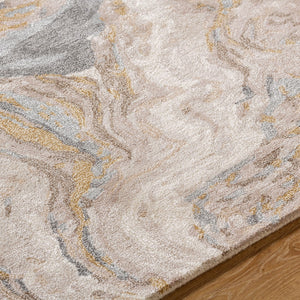 Surya Kavita 2' X 3' Hand-tufted Rug - Luxurious Viscose & Wool Blend With Stunning Sheen For Modern Homes Slate Gray Wool,Viscose Kvt2328-23