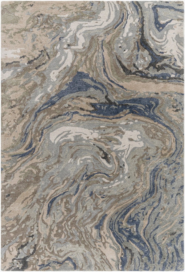 Surya Kavita 2' X 3' Hand-tufted Rug - Luxurious Viscose & Wool Blend With Stunning Sheen For Modern Homes Beige Wool,Viscose Kvt2329-23