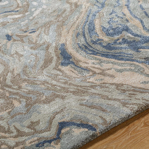 Surya Kavita 2' X 3' Hand-tufted Rug - Luxurious Viscose & Wool Blend With Stunning Sheen For Modern Homes Beige Wool,Viscose Kvt2329-23