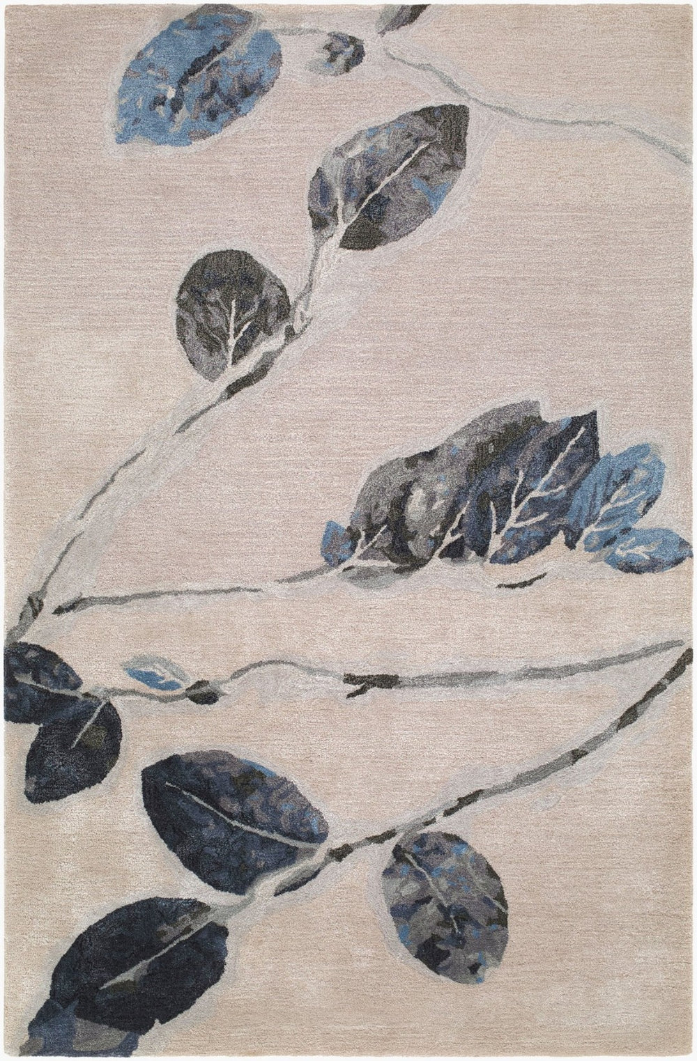 Surya Kavita Hand Tufted Wool Viscose Area Rug Minimalist Modern Living Room Accent 8'10" x 12' Rectangle KVT2331-81012