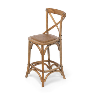 Wooden Cross Back Counter Stool EFS81570 Park Hill