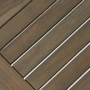 English Elm Christopher Knight Home® - SHERWOOD Coffee Table Grey Wood Outdoor Slatted Top, Quick-Dry, Spacious Rectangular Surface, Sturdy Base 64869.00GRY