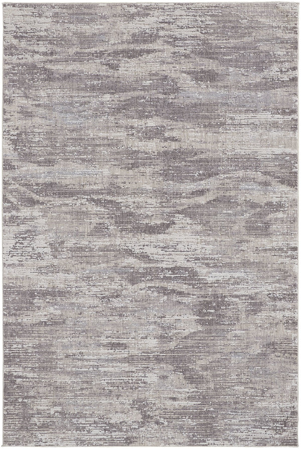 Feizy Rugs Lennon Abstract Distressed Rug - Durable Polyester & Polypropylene For Sophisticated Home Décor Tan,Taupe,Gray Polyester,Polypropylene Len39fyfgry000f00