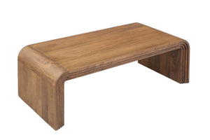 Porter Designs Palencia Mango Wood Coffee Table Set With Waterfall Edge - Stylish, Durable & Unique Natural Wood 05-117-13-3098