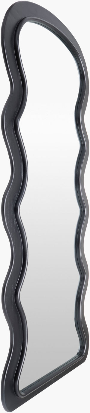 Surya Arklow Full Length Mirror – 69"H X 30"W, Mid-century Design For Modern Elegance In Any Room Frame, White Rubber Wood Kwr004-7131