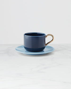 Lenox Kate Spade Make It Pop Cup & Saucer Set Blue, NAVY PORCELAIN 894616