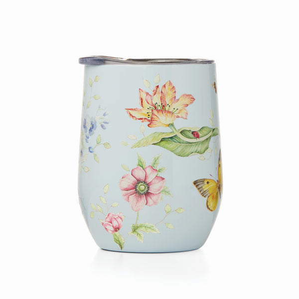 Lenox Butterfly Meadow Light Blue Stainless Steel Wine Tumbler Blue, BLUE METAL 895744