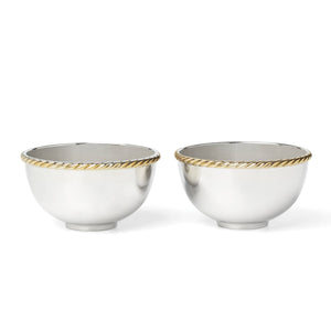 Lenox Reed and Barton Roseland Nut Bowl, Set of 2 Metallic, NO COLOR METAL 896532