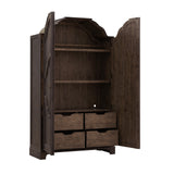 Revival Row 2-Door Armoire Brown with Chimney Smoke Finish P348120 Pulaski Furniture