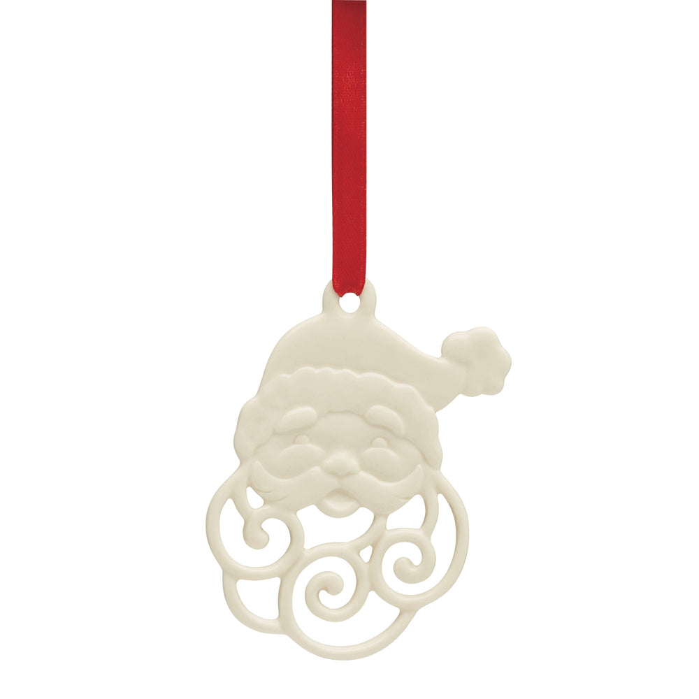 Lenox Pierced Santa Charm Ornament Ivory, IVORY PORCELAIN 896351