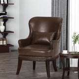 Christopher Knight Home® - Noble House - Mantua Contemporary Upholstered Accent Chair with Nailhead Trim