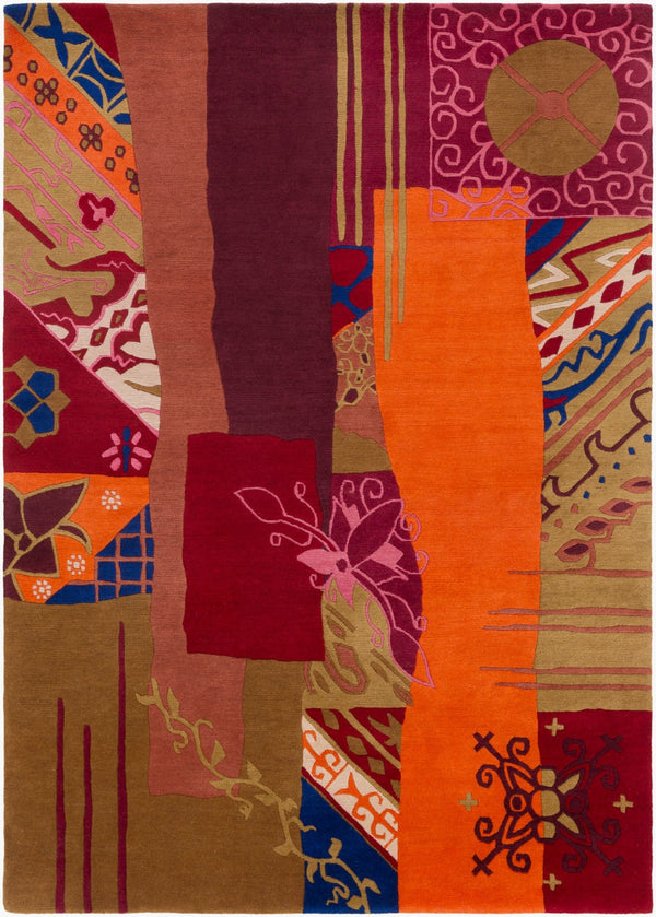 Surya Kyah Handmade Rug - Luxurious New Zealand Wool, Timeless 4'7" X 6'7" Design For Your Home Décor!  Nz Wool Kya9107-57710