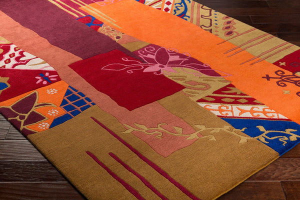 Surya Kyah Handmade Rug - Luxurious New Zealand Wool, Timeless 4'7" X 6'7" Design For Your Home Décor!  Nz Wool Kya9107-57710