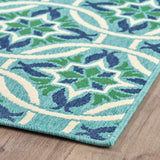 Christopher Knight Home® - Noble House - Erasmo Indoor Geometric 5 X 8 Area Rug, Blue and Green