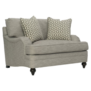 Bernhardt Bernhardt Tarleton Chair — Made-To-Order Traditional Lounge Seating With Folded Arms, Turned Legs, Pillows B4263G