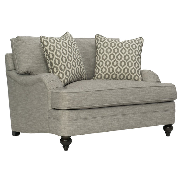 Bernhardt Bernhardt Tarleton Chair — Made-To-Order Traditional Lounge Seating With Folded Arms, Turned Legs, Pillows B4263G