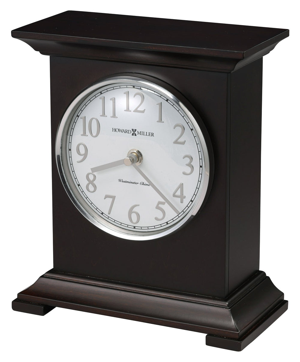 Hekman Furniture 635235 Elegant Nell Mantel Clock With Black Coffee Finish, Westminster Chime & Classic Design Black Coffee Nell Mantel Clock 635235