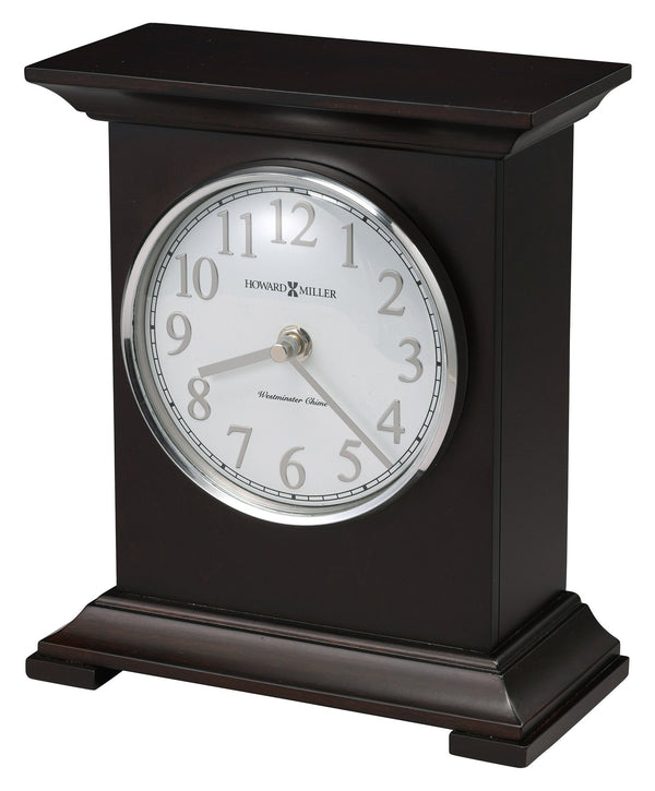 Hekman Furniture 635235 Elegant Nell Mantel Clock With Black Coffee Finish, Westminster Chime & Classic Design Black Coffee Nell Mantel Clock 635235