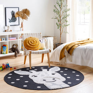 Livabliss Kayra Geometric High Pile Polypropylene Indoor Outdoor Square Area Rug for Any Room KYR2302-710RD