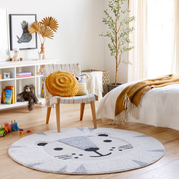 Livabliss Kayra Bold Geometric High Pile Polypropylene Indoor Outdoor Square Area Rug Turkey KYR2307-710RD